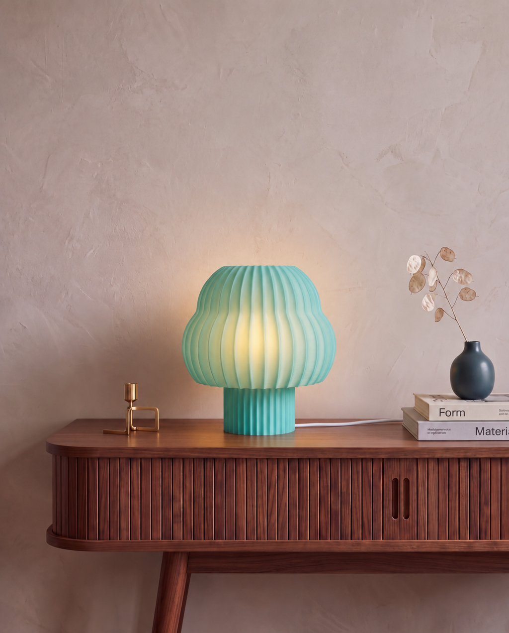 Mushfinn Lamp Aqua - Picco