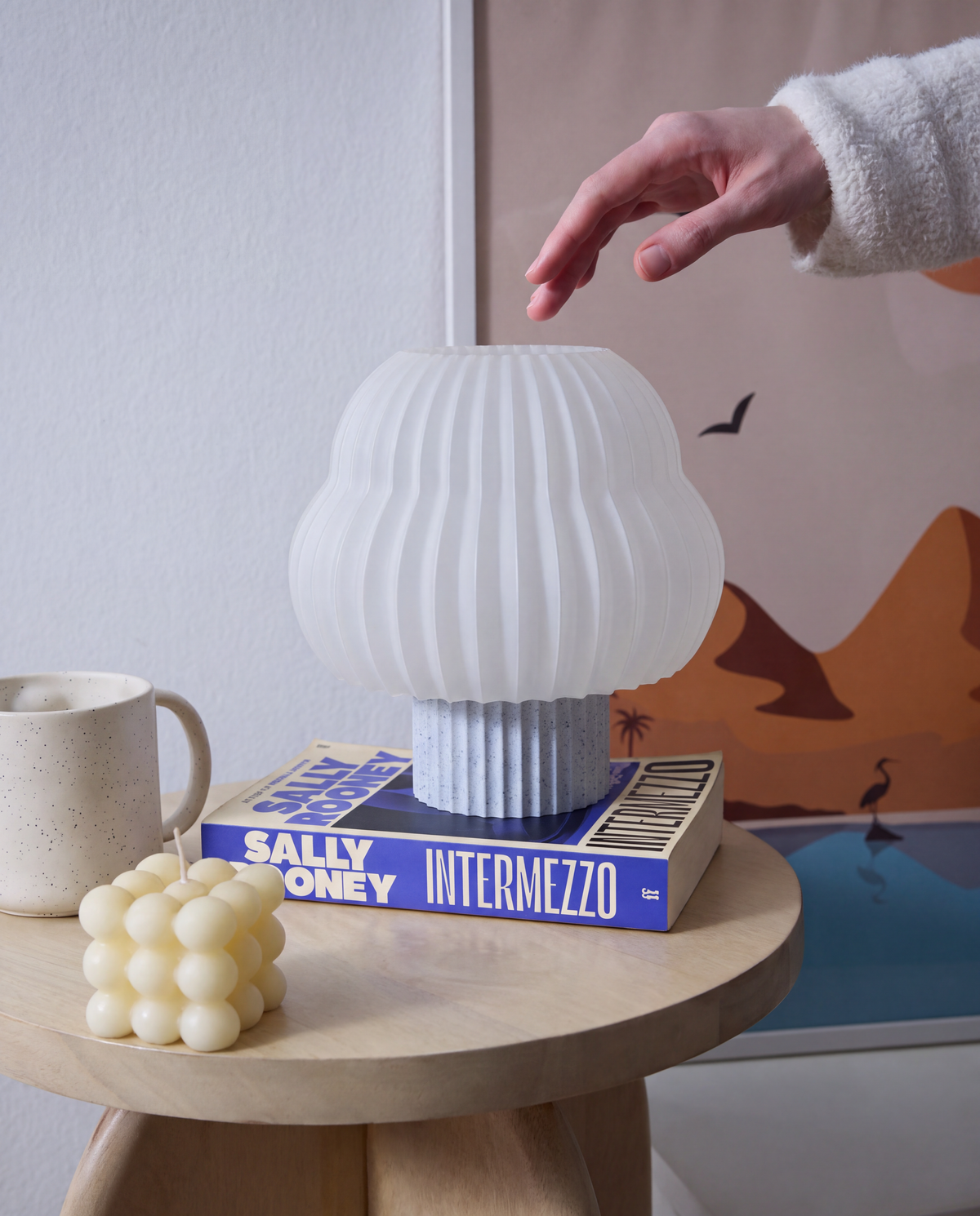 Mushfinn Lamp Marble - Picco
