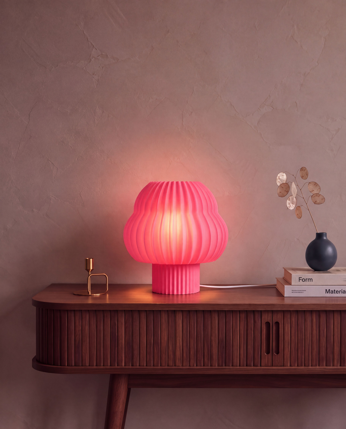 Mushfinn Lamp Pink - Picco