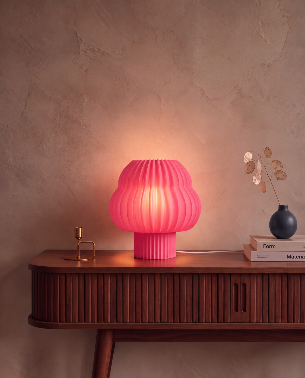 Mushfinn Lamp Pink - Picco