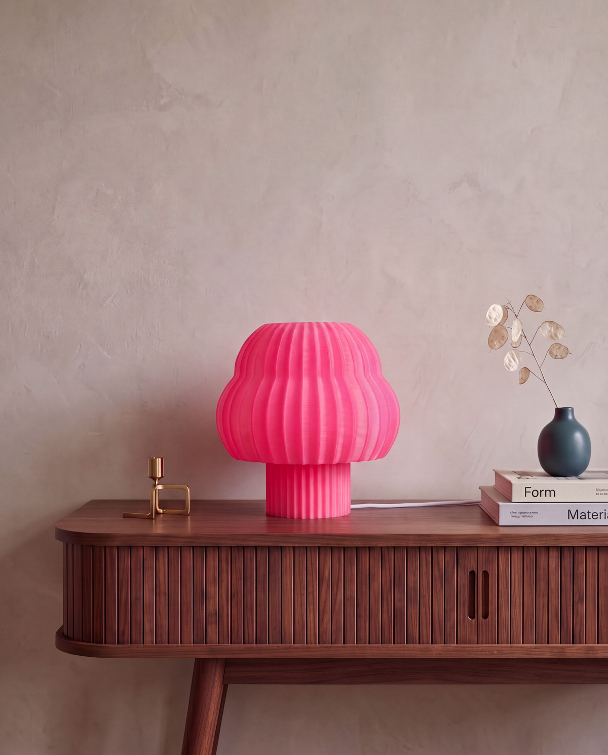 Mushfinn Lamp Pink - Picco